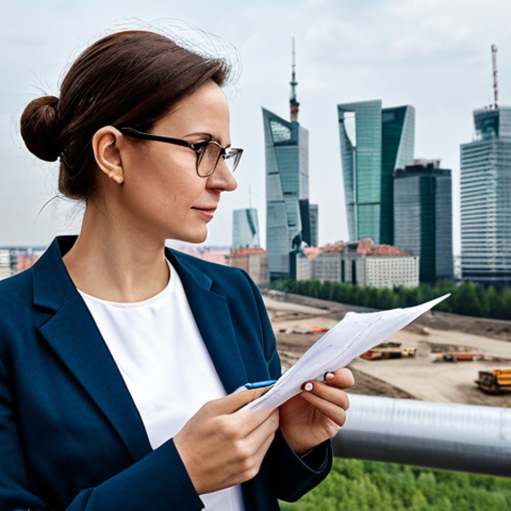 온디바이스 AI의 지속 가능성 고려사항 - Modern Architect**
"A professional architect, a woman in her late 30s, wearing stylish glasses and ...