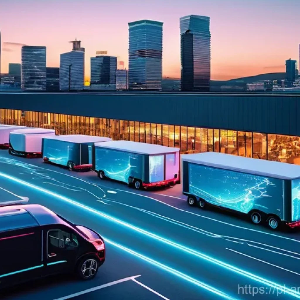 AI 모델 최적화를 위한 시뮬레이션 기법 - **Prompt 1: The Optimized Future of Logistics**
* **Description**: A bustling, high-tech logis...