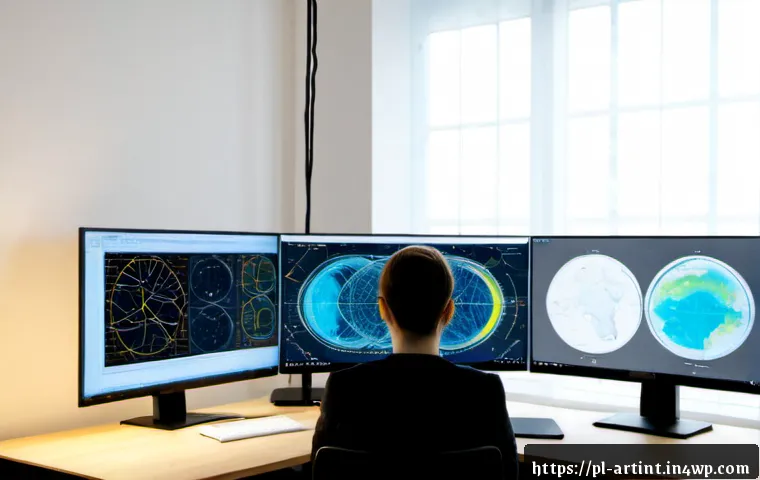 Home 17 AI 성능 향상을 위한 전이 학습 기법 - Photorealistic modern AI research workspace in Warsaw, Poland, a focused data scientist transferring...
