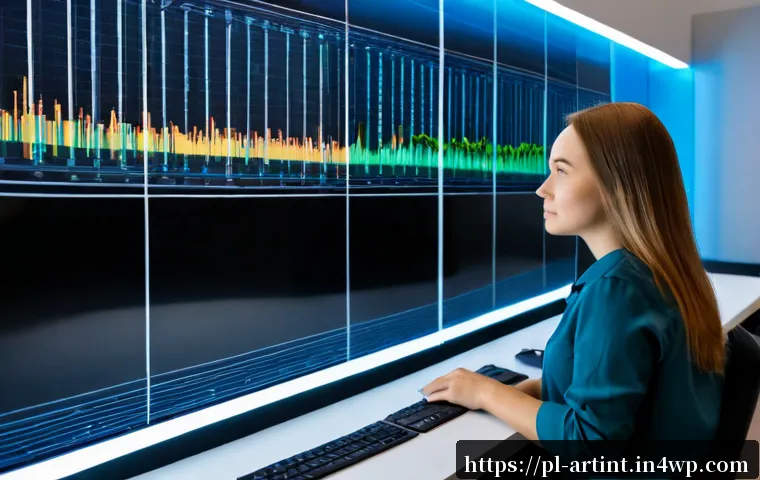 AI 최적화를 위한 배치 처리 기술 - Photorealistic modern data operations room in Warsaw, Poland, a focused female AI engineer monitorin...